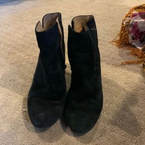 Franco Sarto booties with flower details